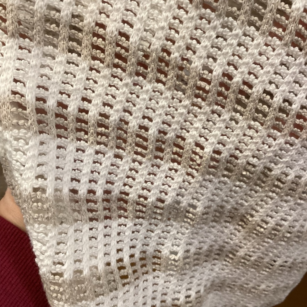 Torrid Cream and Tan Open Knit Cardigan NWT - Picture 10 of 10